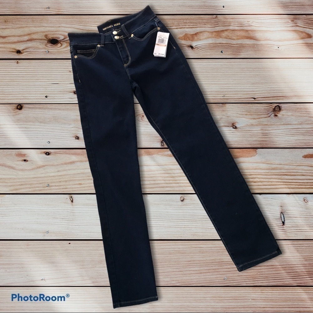 𝅺NWT Michael Kors Selma Straight Leg Jeans 2